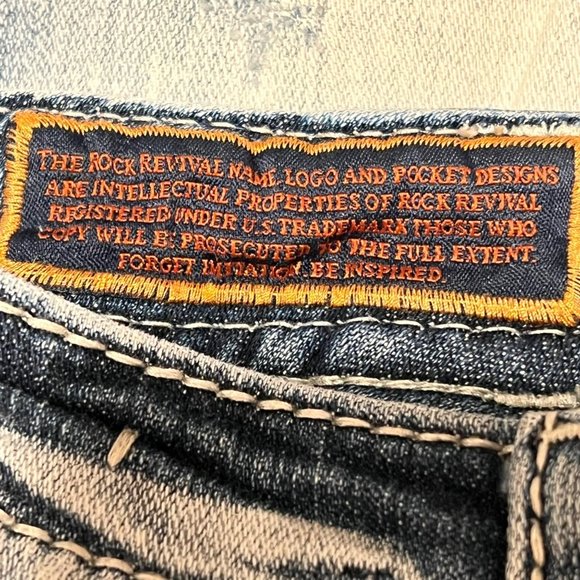 Rock Revival 25 Rima Ankle Length Skinny Distressed Jeans - Picture 11 of 13